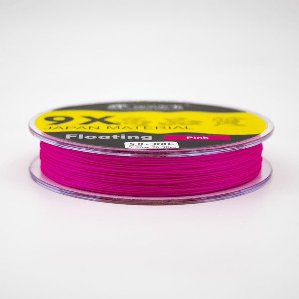 Шнур 9X ProFloating (300 м) Диаметр 0.37 мм. Нагрузка: 28.9 кг Pink